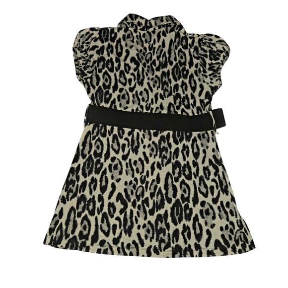 Y2K FASHION LEOPARD SHIRT WITH BELT Womens Small HeartSoul - Picture 2 of 8